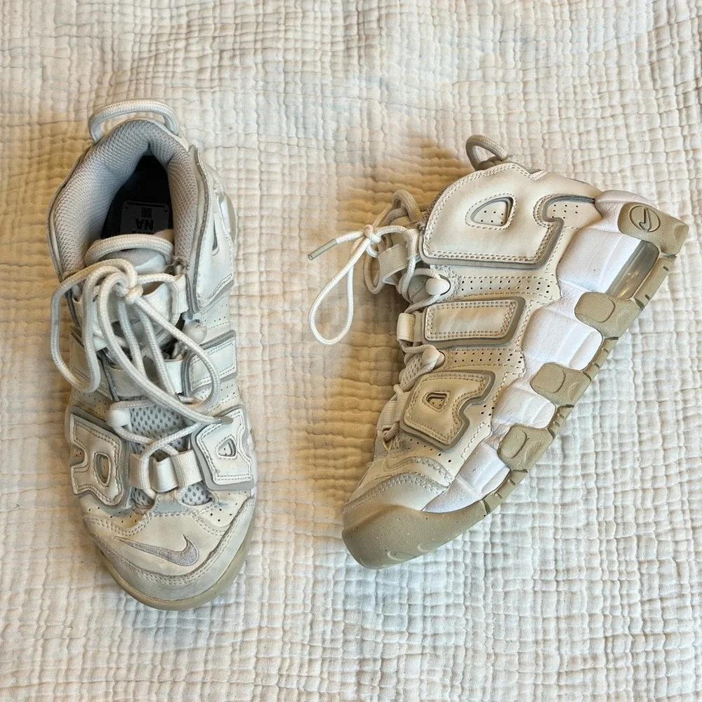 Nike Air | More Uptempo Mid Phantom Sand Drift Size 4Y Sneakers Hi Tops EU 36